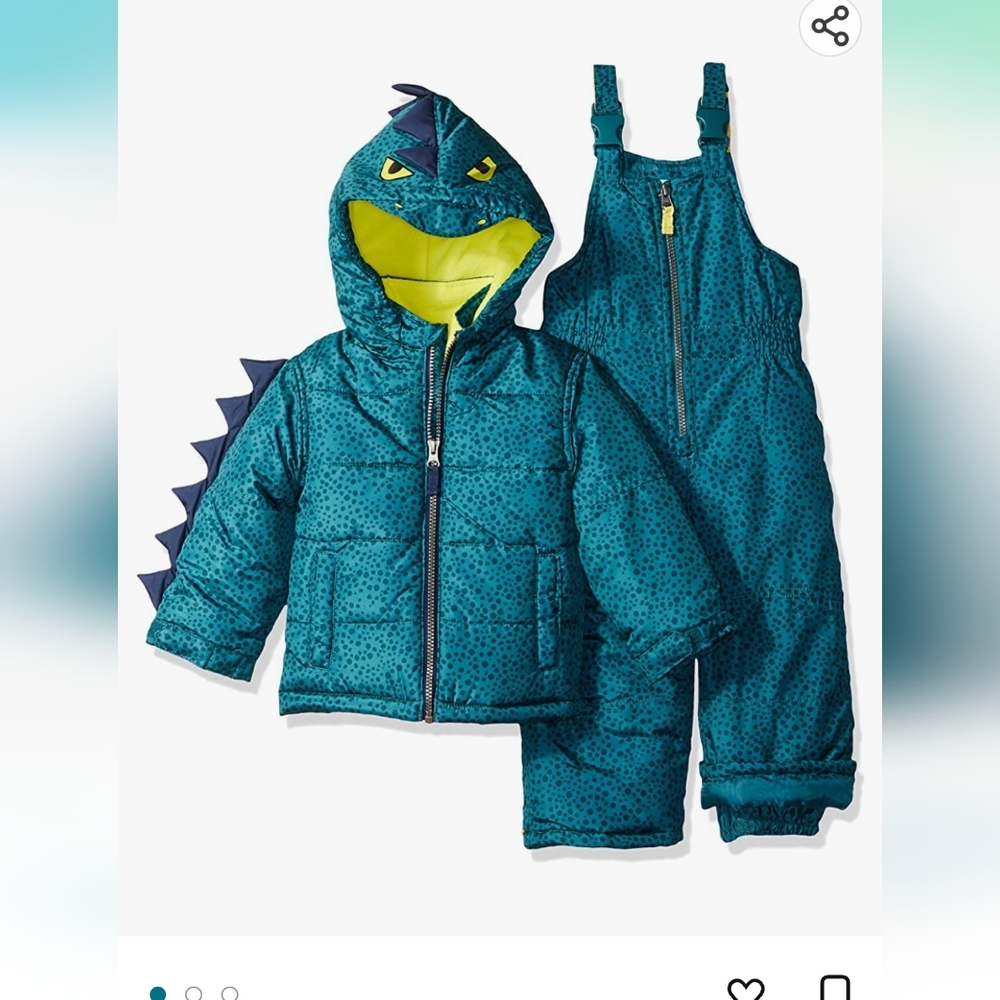 Carters matching puffer coat and snow pants